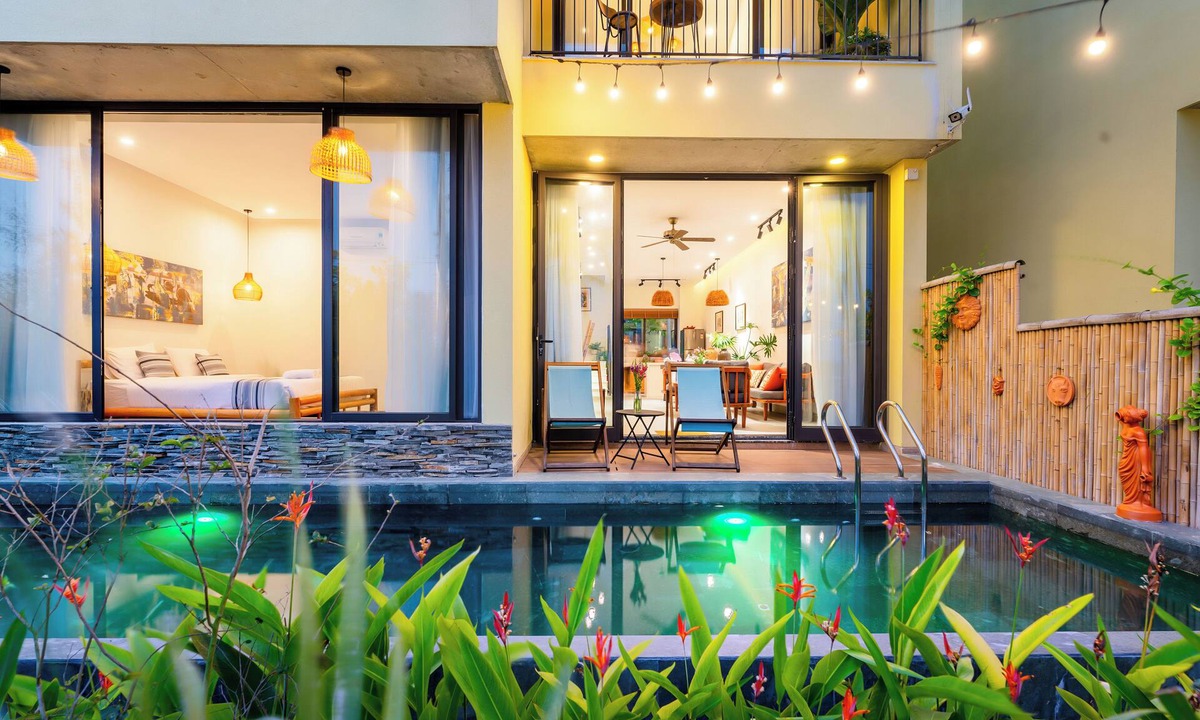 Cam Ha Villa | 3BRs w/River View & Private Pool - Free Bike