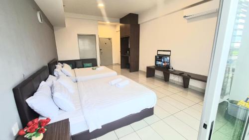 Tanjung Aru Apartment | Aeropod 5B Near Airport 2 Queen Bed Netflix