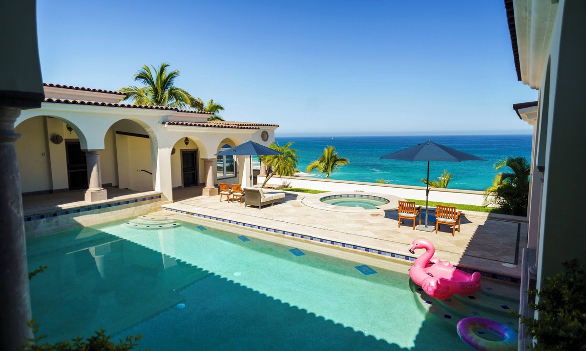 San Jose del Cabo Villa | Amazing Hacienda-style Ocean Front Villa w/private beach palapa.
