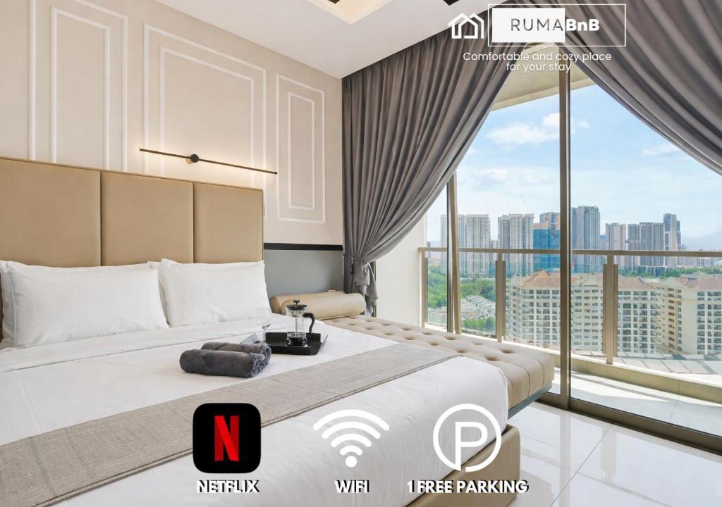 Sri Hartamas Apartment | Calming Blue Studio 4Pax Dorsett by RumaBnB