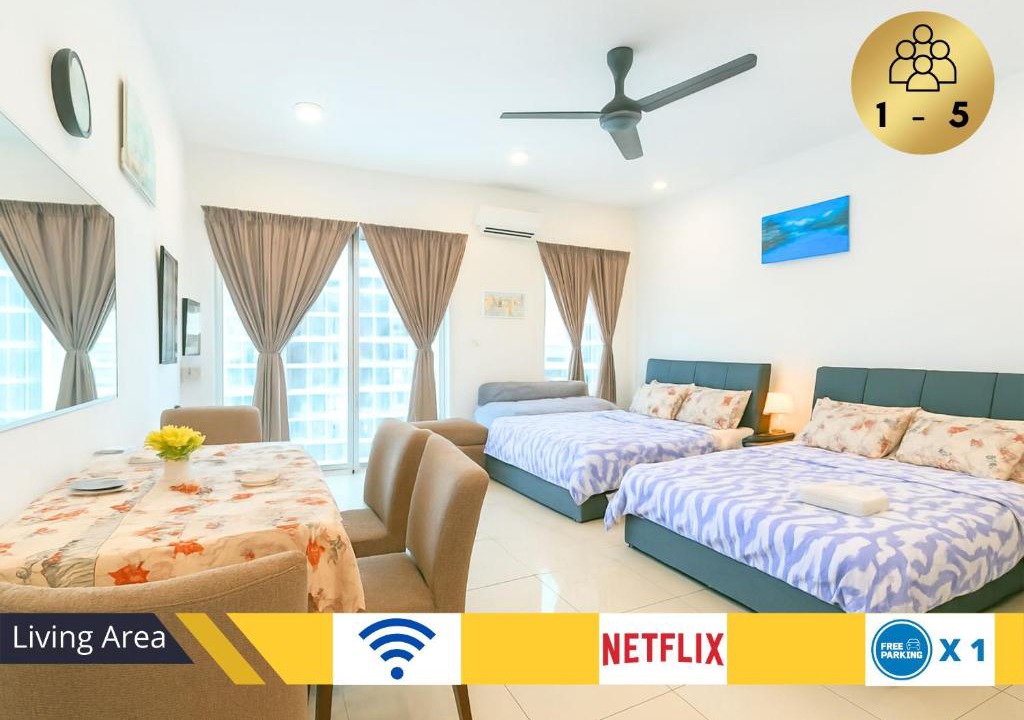 Cyberjaya Apartment | #CS1, Cozy Cybersquare Ensuite with Pool View