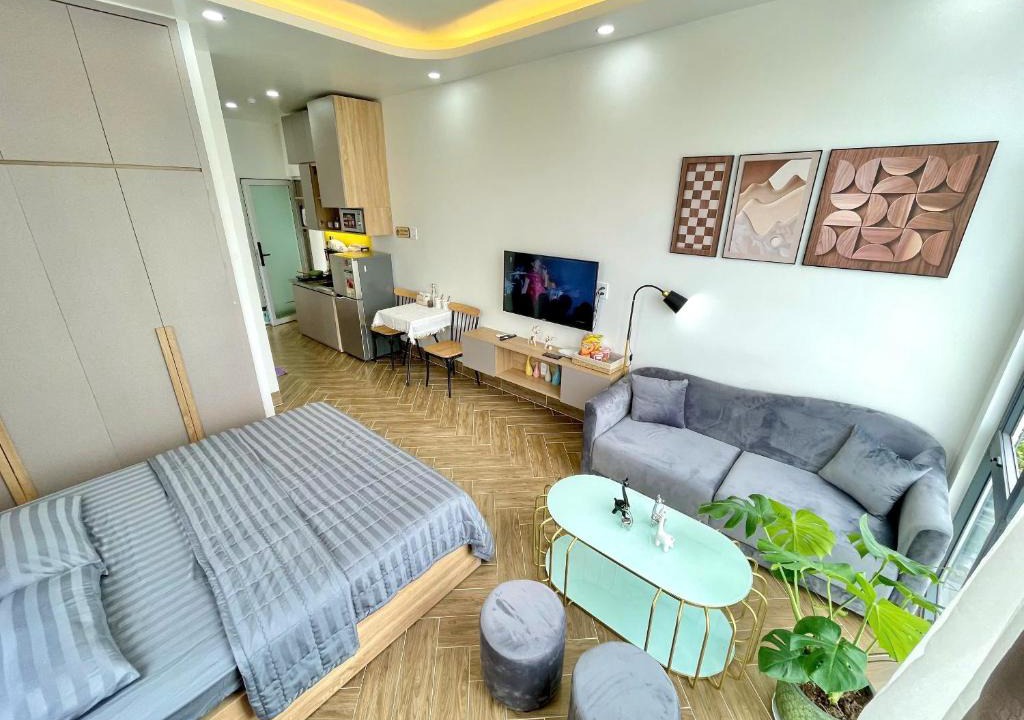 Ninh Kieu Apartment | Dr 502 Modern Studio With City View And Kitchen
