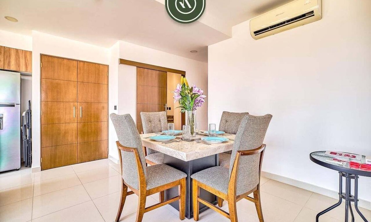 North Hotel Zone Apartment | Equipped 1BR Condo with Private Balcony - Pool