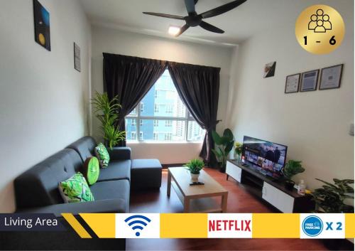Shah Alam Apartment | #GA3, Beauty 2R2B Relaxing Skyline Views