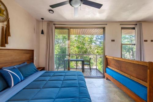 Chemuyil Apartment | Jungle Loft Suite with Terrace & Natural Light - Santuario Hotel Boutique