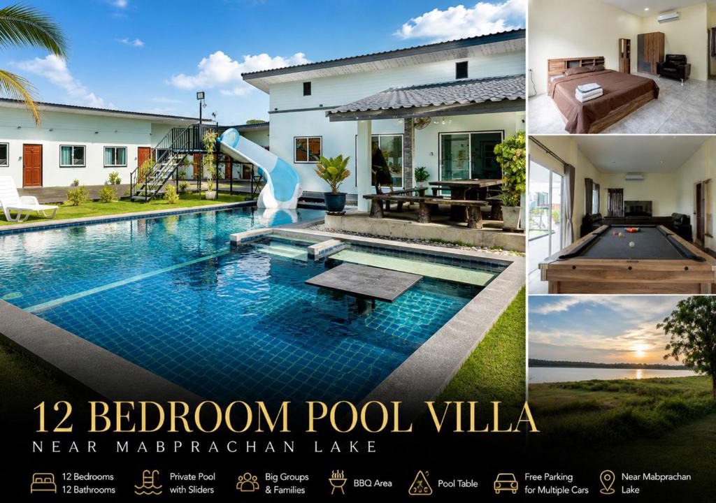 Pong Villa | Luxurious 12-Bedroom Villa Retreat in Tambon Pong, Thailand