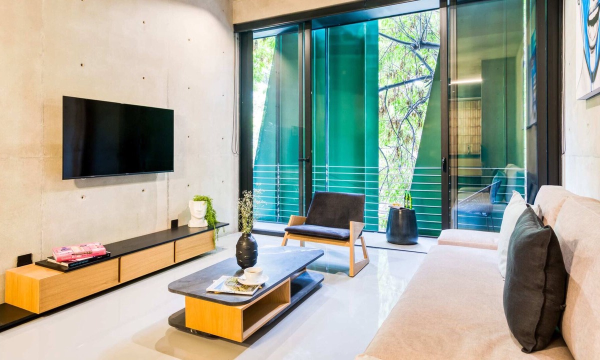 Roma Norte Apartment | Modern Double Suites w/AC | Gym+Cool Rooftop w/Loungers