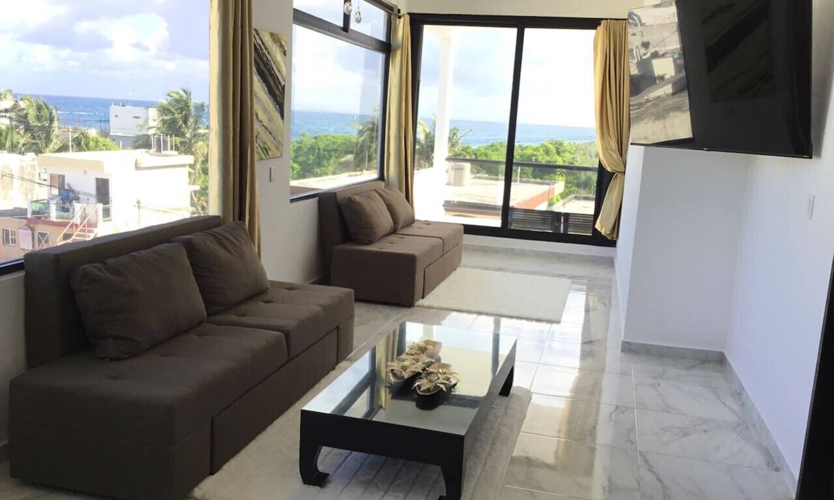 Colonia Salina Chica Apartment | Ocean View Penthouse | 1600sqft Luxury Panoramic | Golf Cart Assistance + Breakfast