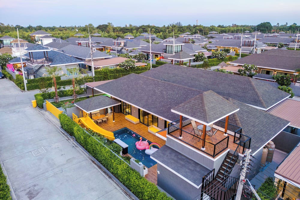 Kao Yai Villa | Orange Private Pool Villa, Near Cham Am Beach
