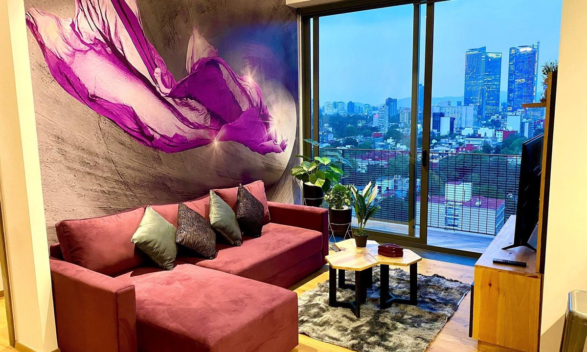 Hipodromo Condesa Apartment | PH with the best views, 6 people, gym, 2 parkings