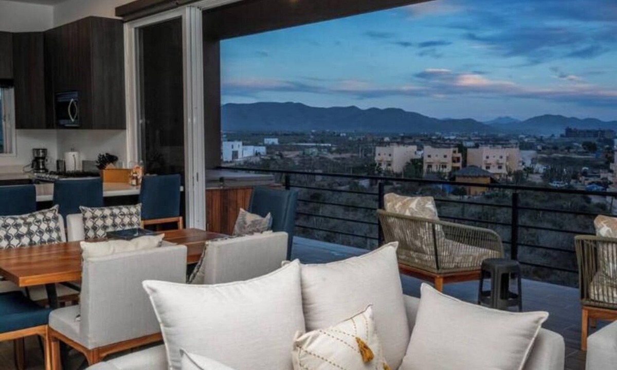 Cerritos House | Quick walk to Cerritos Beach, private Hot tub, pool, gym, ocean & mountain VIEWS