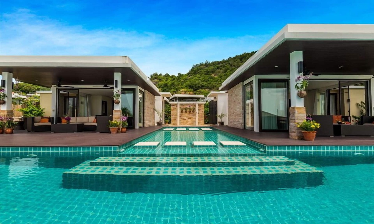 Khao Tao Villa | Resort Pool Villa With 5 Bedrooms TS1