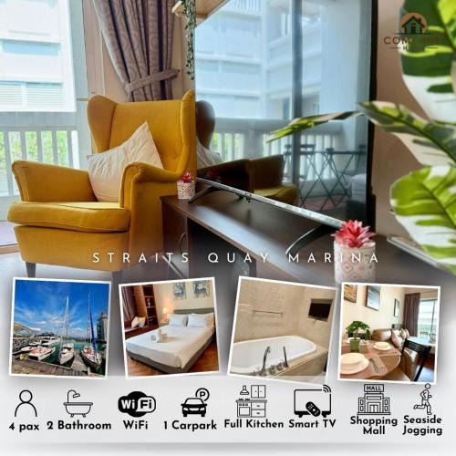 Seri Tanjung Pinang Apartment | Straits Quay By The Marina 1BR Family Suite