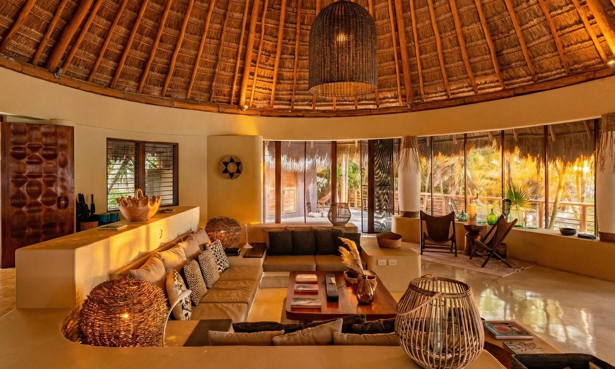 Chacchoben Villa | Stunning private beach villa with pool, lagoon and cinema. Includes chef & food