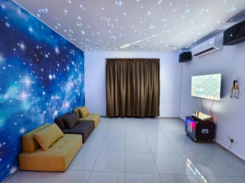Tengkera Pantai Dua Villa | Up to 48pax Melaka Hideaway Villa, KTV, BBQ, Arcade Games, Pool, Near JONKER WALK