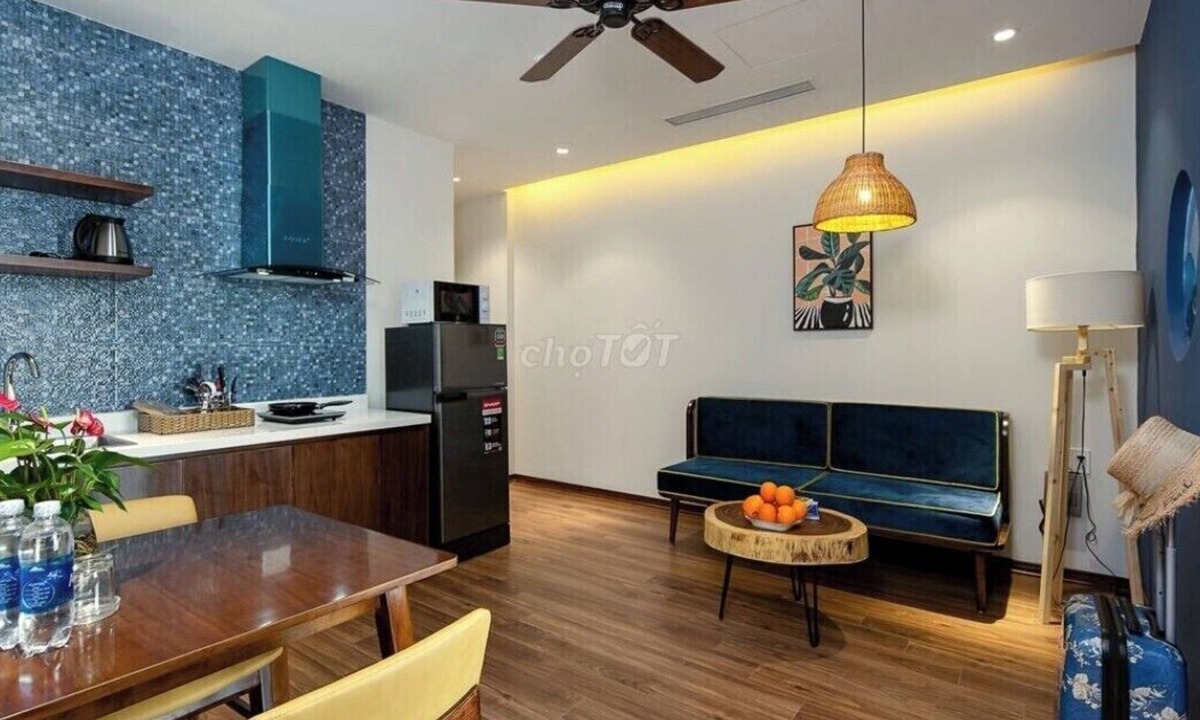 Phuong 8 Apartment | Warm blue apartment in Tan Dinh, D1 - Near Pink Church