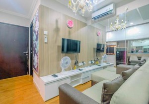 1BR Apartment Atlanta Residences next to RS Bunda Margonda By Travelio