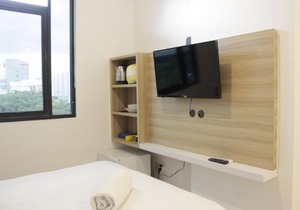 Pleasant Studio Semi Apartment at The Lodge Paskal near BINUS University By Travelio