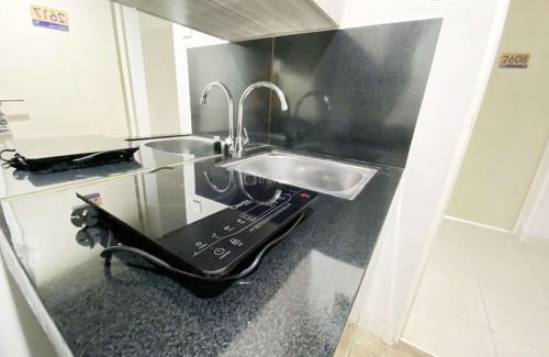 Semarang Apartment | Homey and Cozy Living Studio Amartha View Apartment By Travelio