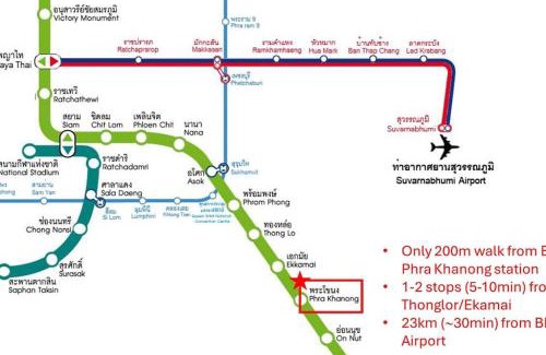 Phra Khanong Nuea House | New Stylish Modern Home 4BR 12pax 200m BTS PhraKhanong