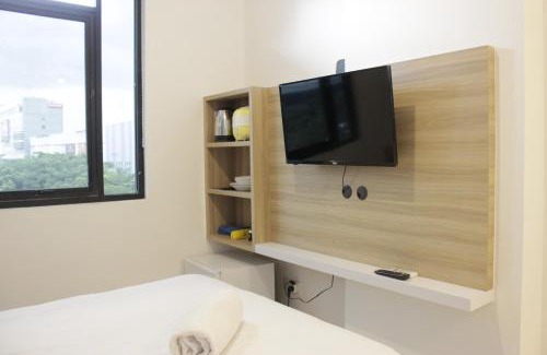Ciroyom Apartment | Pleasant Studio Semi Apartment at The Lodge Paskal near BINUS University By Travelio