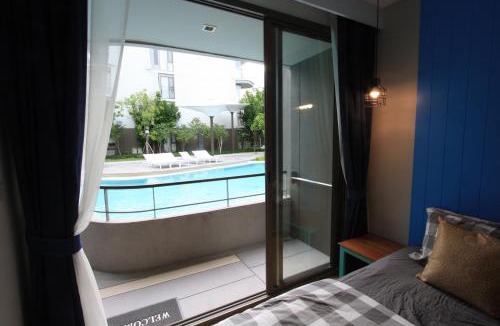 Hua Hin Apartment | บ้านแสนคราม ห้องติดสระ Baan San Kraam HUA HIN Family Room - Pool Access