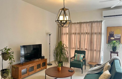 Brickfields Apartment | 3BR Vintage design Level 26, KL Sentral City View