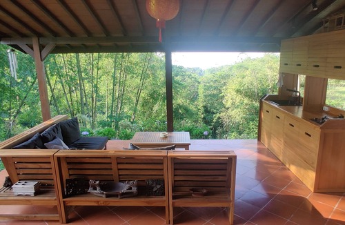Pakem Villa | 4/6-persons sized villa with great views & fresh air, big private tropical land.