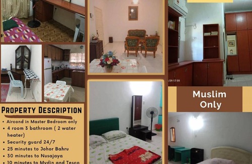 Sekudai House | 5000 m² House ∙ 4 bedrooms ∙ 7 guests