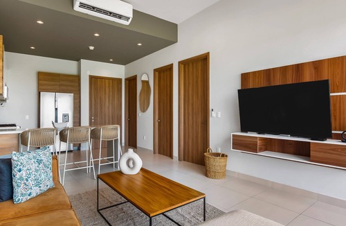 Nuevo Vallarta Apartment | 5th-floor apt Near the Ocean With Infinity Rooftop Pool, Balcony, Washer/dryer
