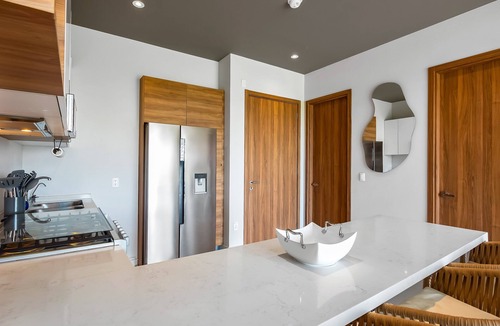 Nuevo Vallarta Apartment | 5th-floor apt Near the Ocean With Infinity Rooftop Pool, Balcony, Washer/dryer