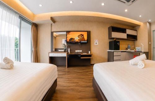 Tanjung Aru Apartment | Aeropod Cactus Rail Suite With Balcony - Kota Kinabalu
