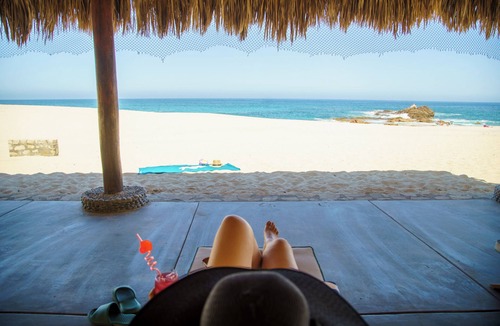 San Jose del Cabo Villa | Amazing Hacienda-style Ocean Front Villa w/private beach palapa.