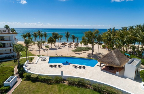 Costa Maya Condo | Amazing Ocean View from the top floor! Wonderful Pools, Grounds, & Beach!