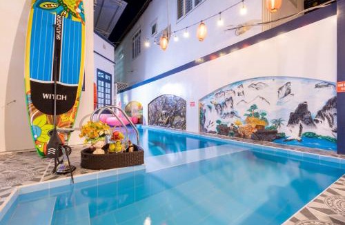 Thang Tam Villa | Amy Villa 7 - Bida - Karaoke - Phòng Xông Hơi - Gần Biển Bãi Sau - 6 Phòng Ngủ