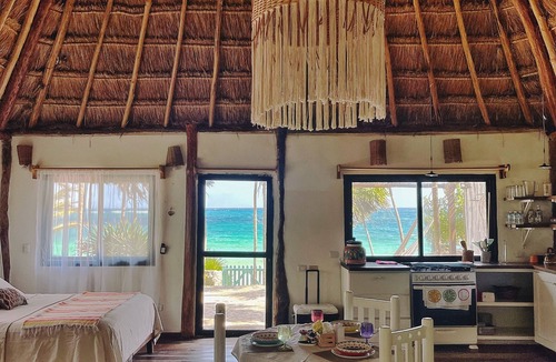Ek Balam Village Villa | Beautiful cottage in front of the sea. Tulum.