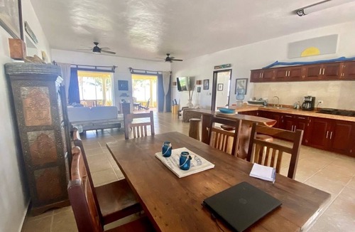 Mahahual Villa | Beautiful home w/private white sand beach on the Caribbean; a/c in every room!