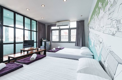Ban Phan Thom Hostel | [C]GLASSHOUSE&bathroom 5-minutes walk from Khao San Road.