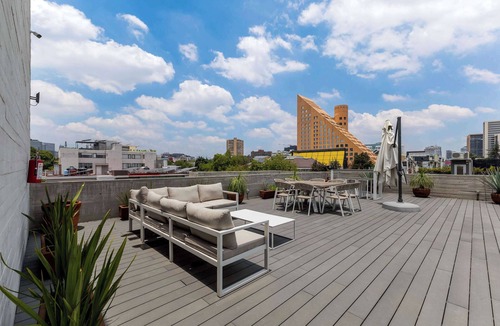 Miguel Hidalgo Apartment | Capitalia | 2BR Polanco Retreat w/Sky-View Patio