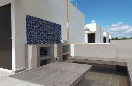 Puerto Juarez House | CasaMEXH LM House in condo with pool and security 24 hours, 5 min from the beach