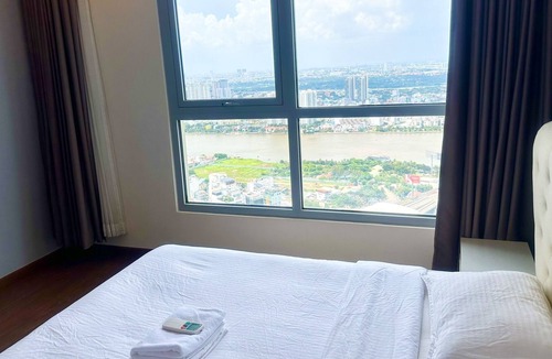 Tan Phu District Apartment | CHIP,집Home,매일 수건 교체,Landmark 6 3BR,침실 3개