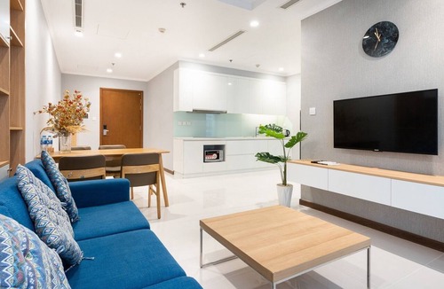 Hang Xanh Condo | Cozy 2-bedroom condo in fantastic Thành phố Hồ Chí Minh with AC