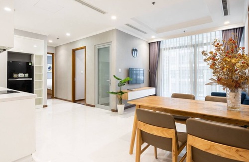 Hang Xanh Condo | Cozy 2-bedroom condo in fantastic Thành phố Hồ Chí Minh with AC