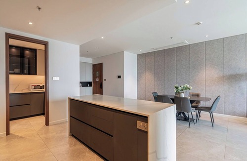 Thu Thiem Apartment | CREST, President Corner 3Brs Suite, River Front