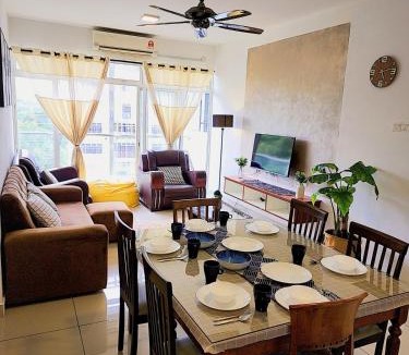 Presint 15 Apartment | Dwiputra 3BR Fully AirCon Homestay