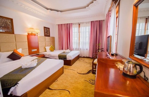 Taphul Village Area Hotel | Family Suite Room with Pool View at Angkor Year Theme Hotel