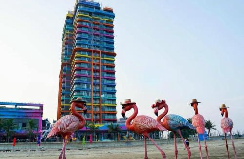 Hoang Hoa Apartment | Flamingo Hải Tiến - Căn góc 2 Phòng - View 2 mặt biển