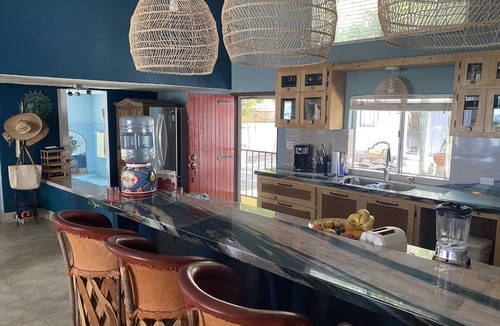 Rosarito House | Fly to Loreto, Beach front 4 bdr, 2 Casitas, 3 king beds Coyote-Concepcion Bay