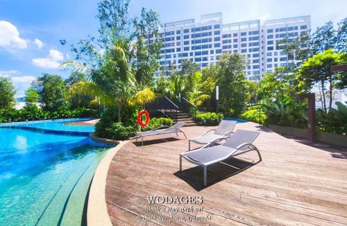 Rawang Apartment | Gaia Residence at Gamuda Gardens - Pool View - Skyline Luge by Wodages
