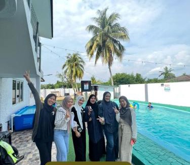 Port Dickson Villa | Hzvilla private pool near beach 6bedroom&6toilet free wifi 30pax